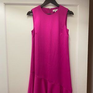 Midi Length Fuschia Pink Dress- Warehouse - UK 8